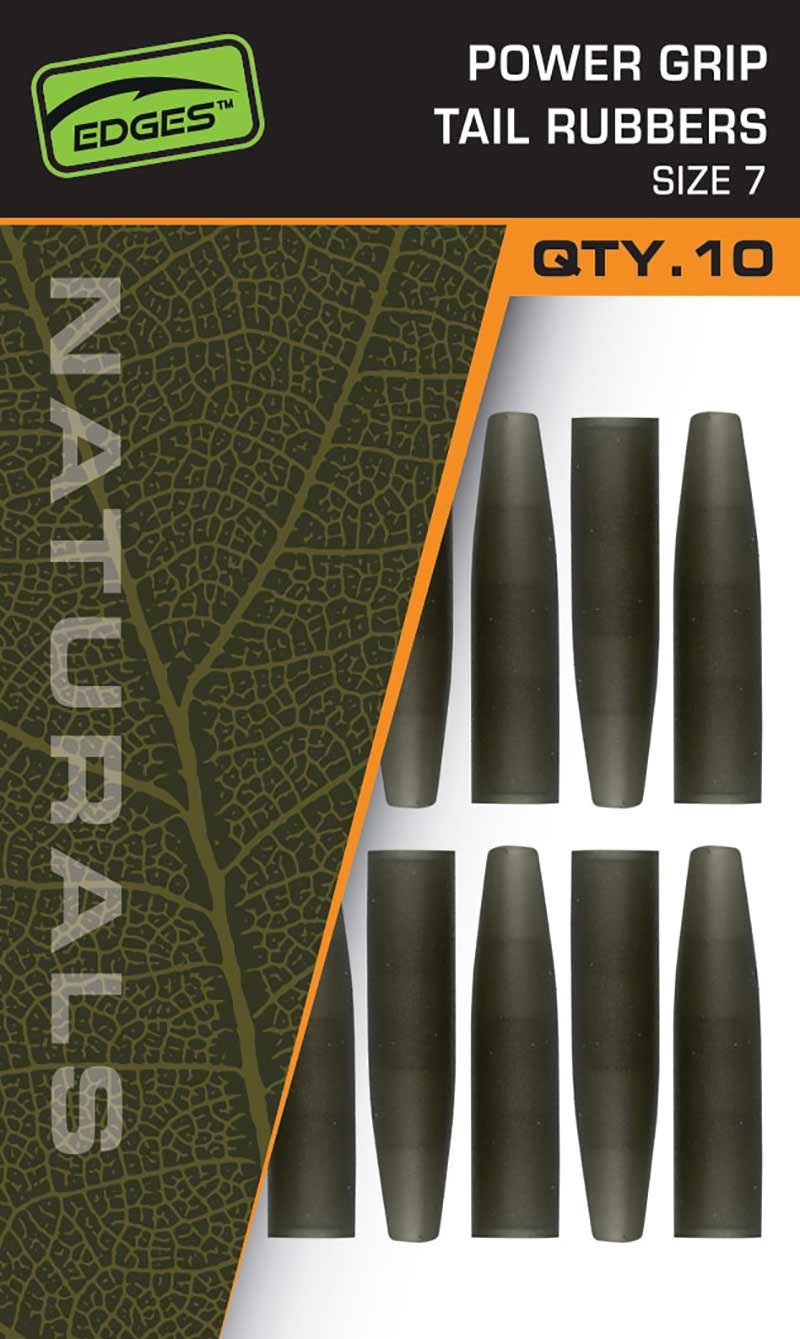 FOX EDGES™ NATURALS POWER GRIP TAIL RUBBERS - SIZE 7