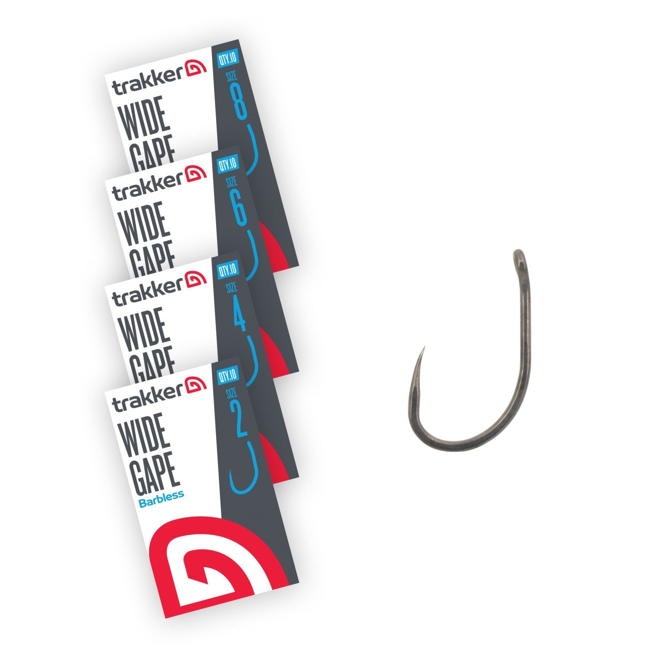Wide Gape Barbless Trakker