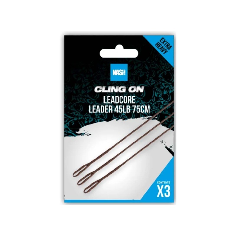 Nash Cling On Leadcore Leader 45lb/75cm (3 pezzi)