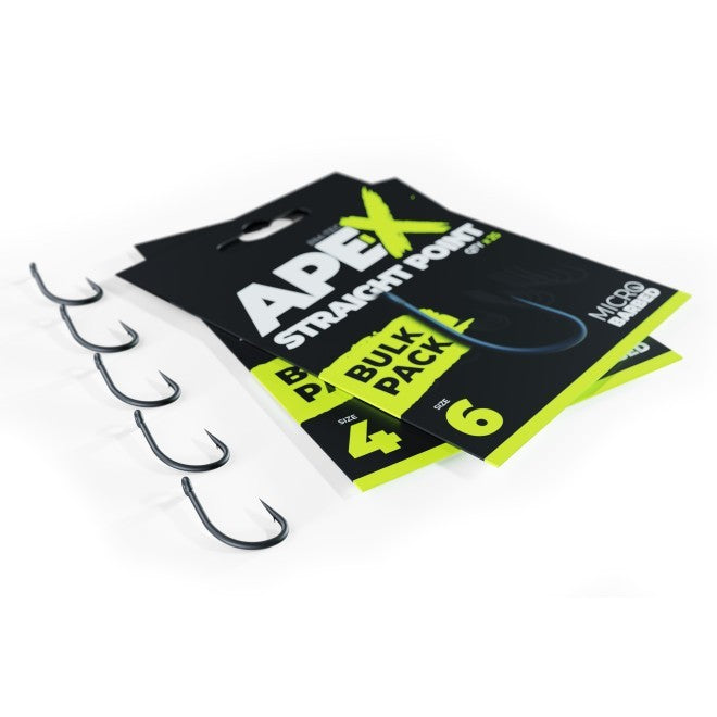 RidgeMonkey Ape-X Straight Point micro Barbed Bulk Pack