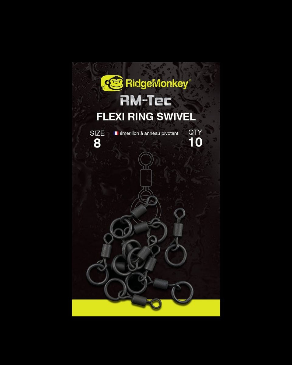 RIDGEYMONKEY CONNEXION FLEXI RING SWIVEL SIZE 8
