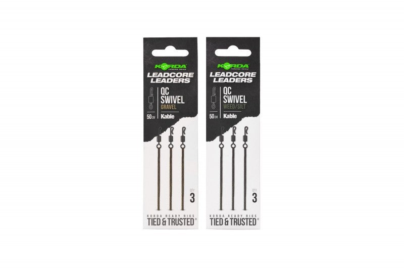 KABLE LEADCORE LEADER QC SWIVEL 50CM