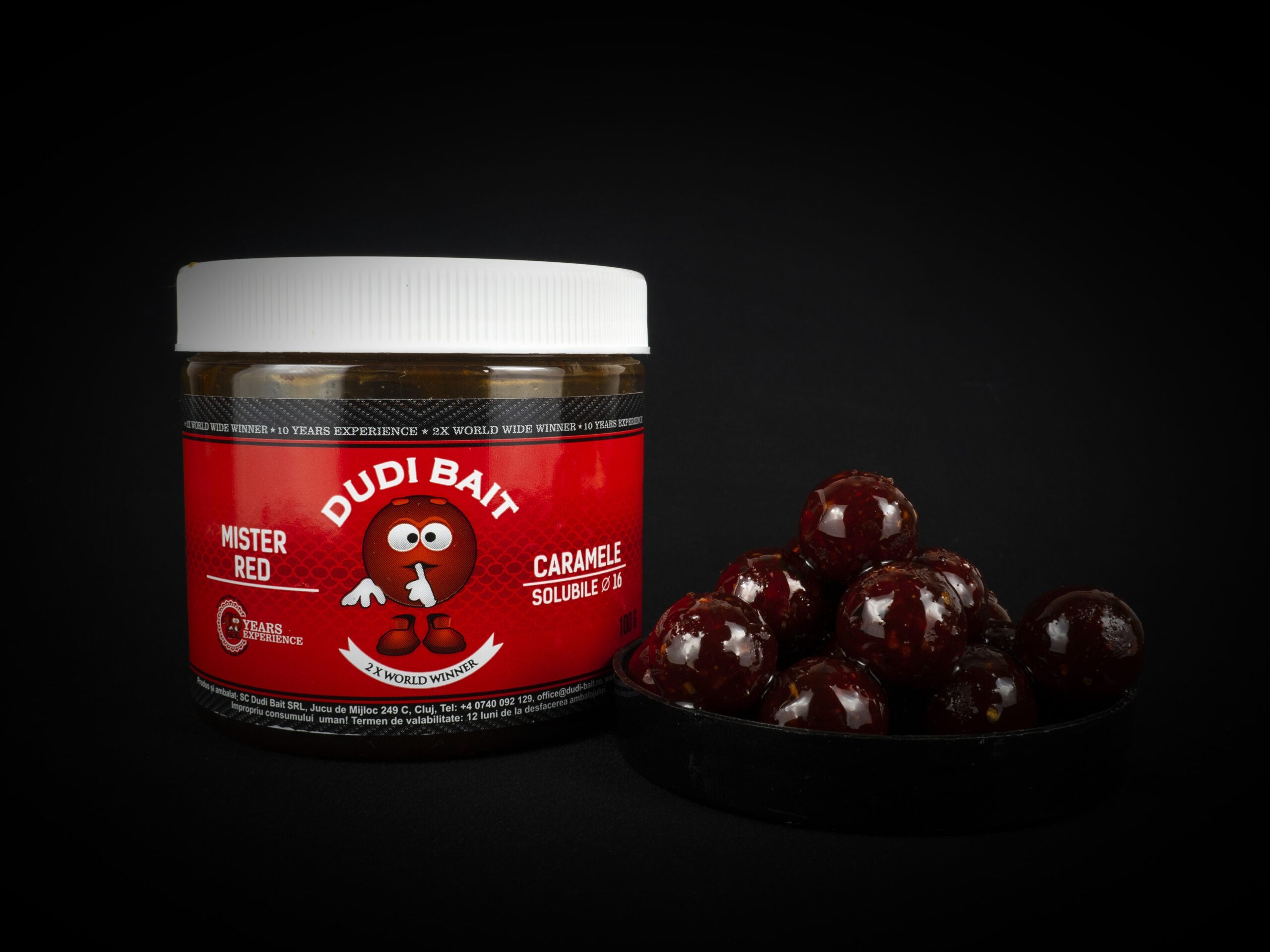 HookBaits Mister Red Super Hot “Glugged Boilies” 24mm