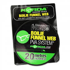 Korda Boilie Funnel Web PVA 20 Metres Hexmesh