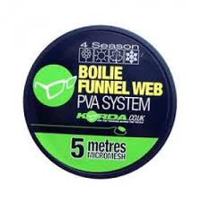 Korda Boilie Funnel Web PVA 5 Metres Hexmesh