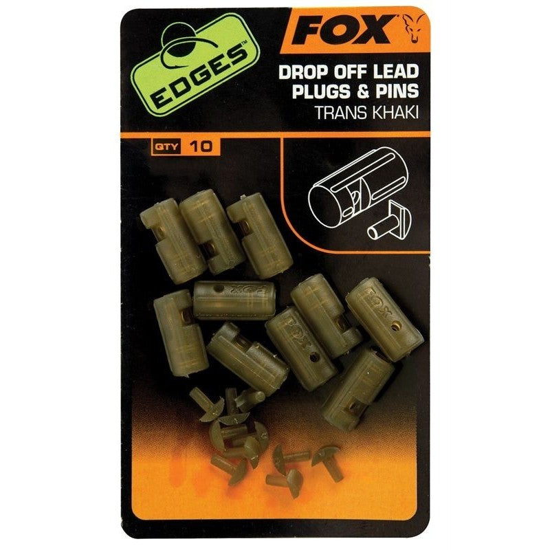 Fox Drop Off Lead Plugs & Pins Trans Khaki