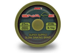 Fox Snare Super Supple Slow Sinking Braid 25lb 25m
