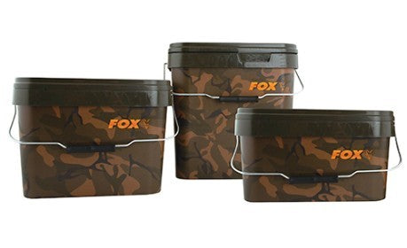 Fox Camo Square Carp Bucket 10 Litri