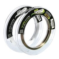 Fox Tapered Mono Leaders 15-45lb 0.39-0.66mm 3x12m Low Vis Clear