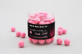 The krill pink ones 16mm pop up sticky bait