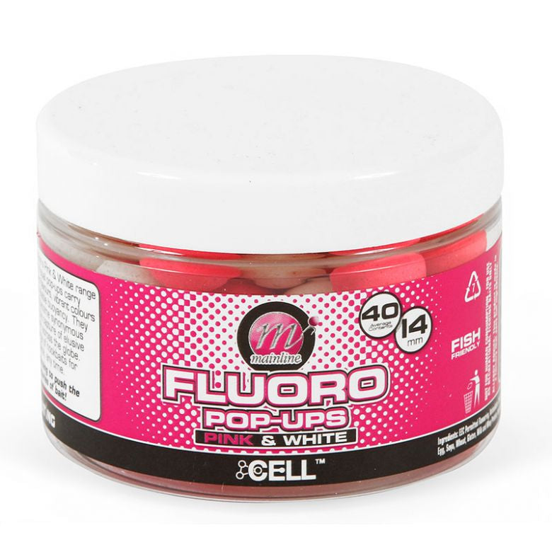 fluoro pop up pink & white cell 14mm
