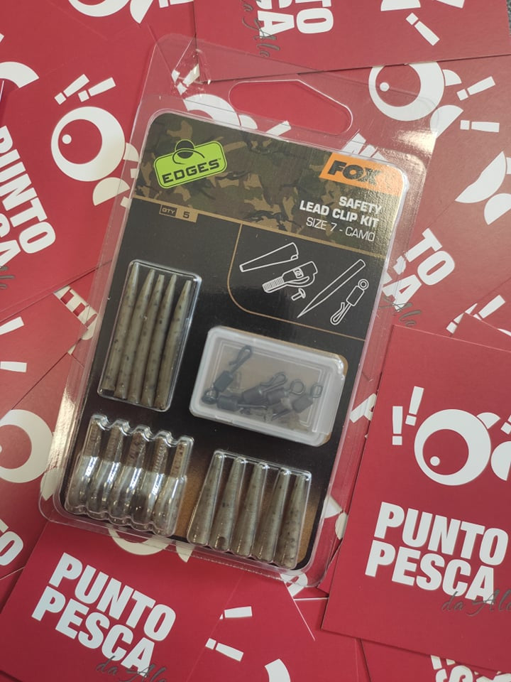 Safety Lead Clip Kit size 10 fox camo