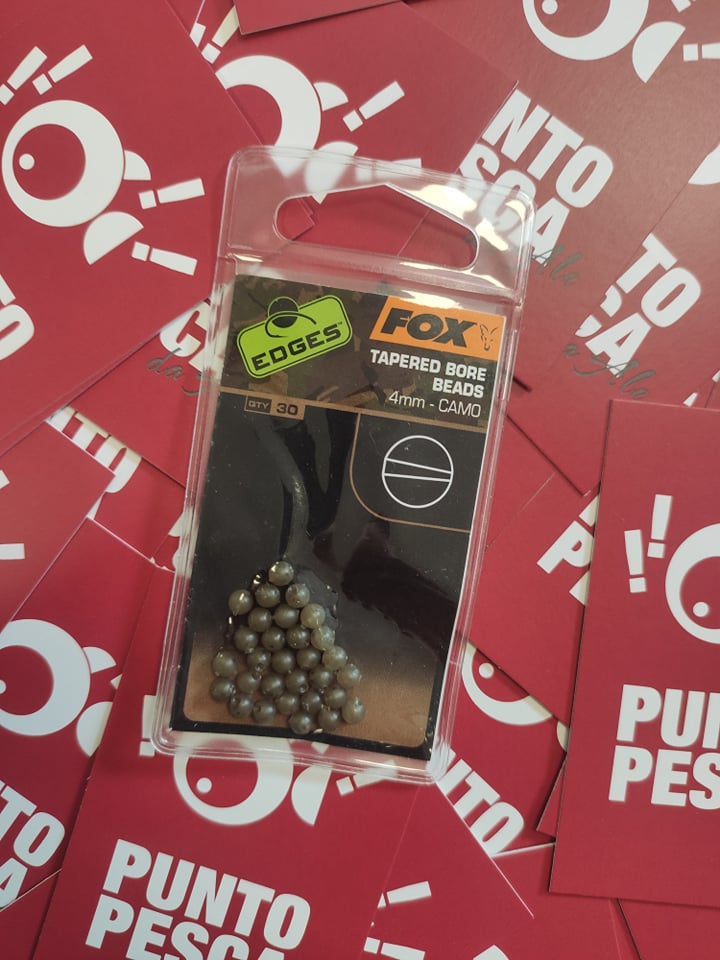 Tapared Bore Beads 4 mm Fox camo