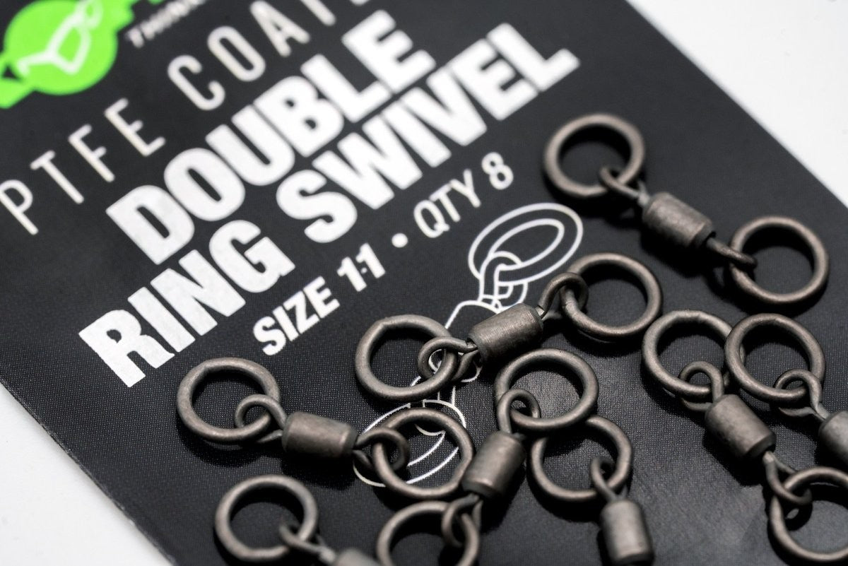 Korda PTFE coated double ring swivel