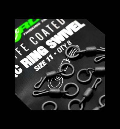 Korda PTFE coated QC ring swivel
