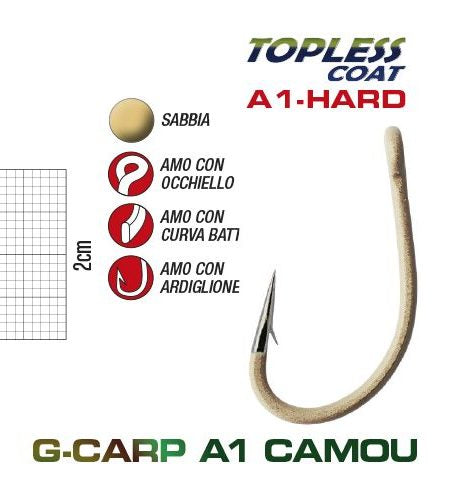 Gamakatsu G-Carp A1 super hook camo sand
