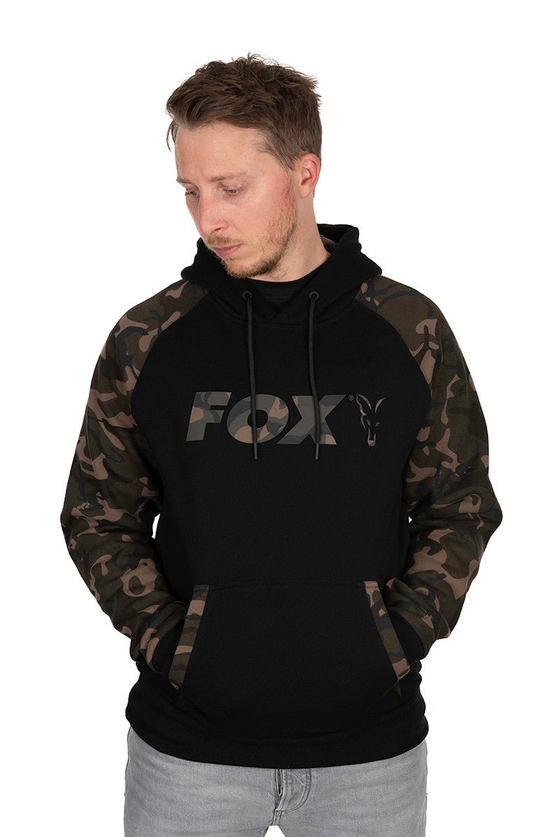 FOX BLACK/CAMO RAGLAN HOODY