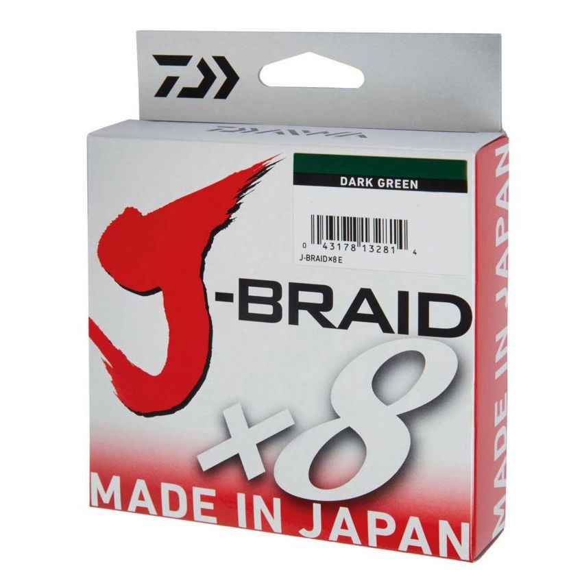 Treccia Daiwa J-Braid x8 150m Dark Green