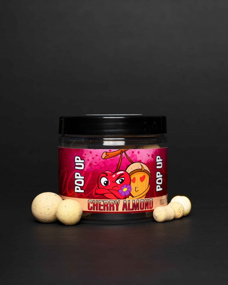 Dumbell Pop Up Fishfood Cherry Almond 10x14mm