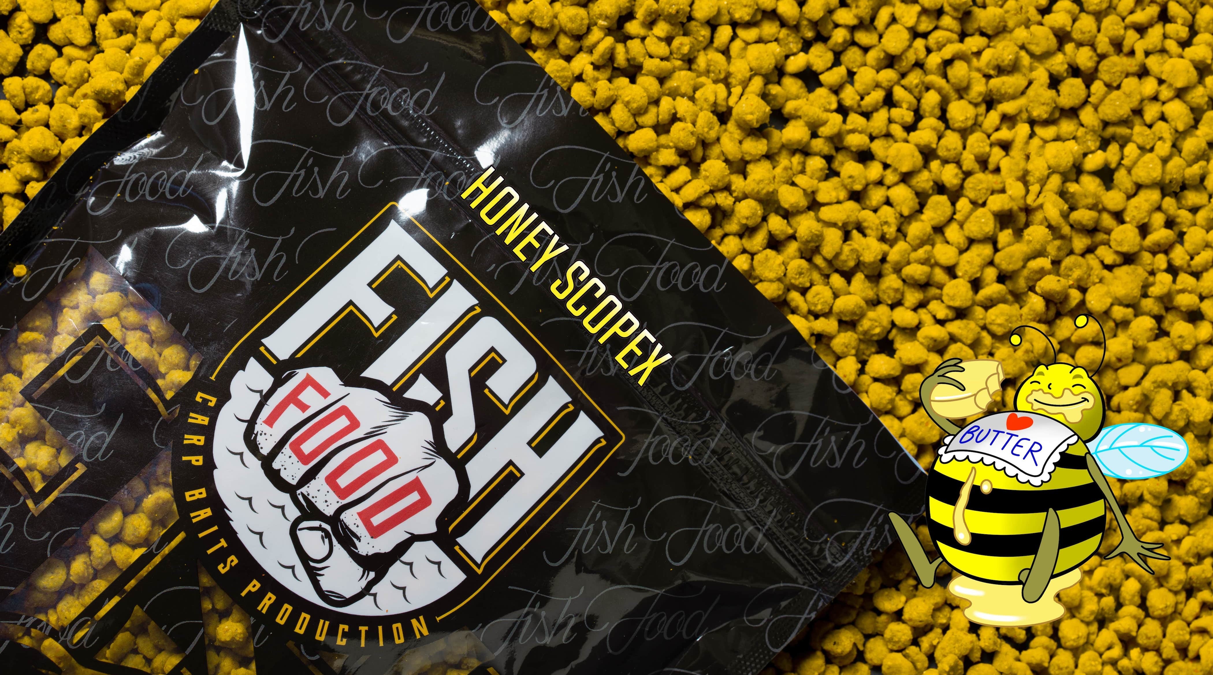 Pellet al Mais Fishfood Honey Scopex 2kg