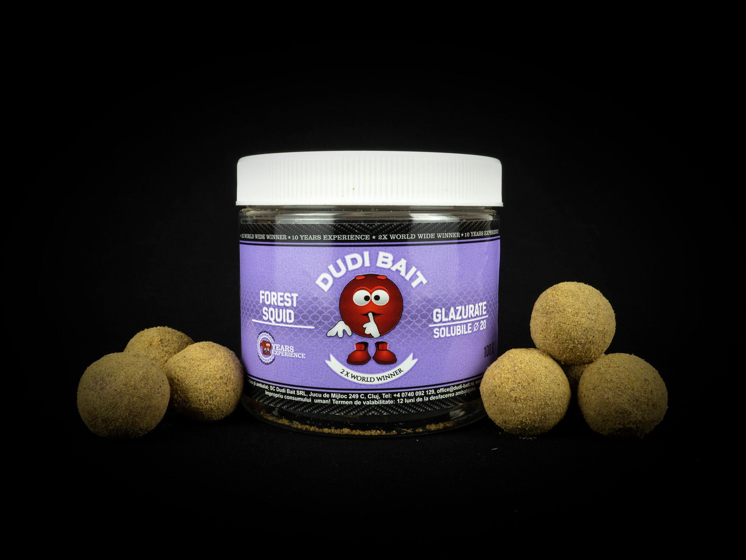 HookBaits Forest Squid "Boilies glassate" hard 16mm