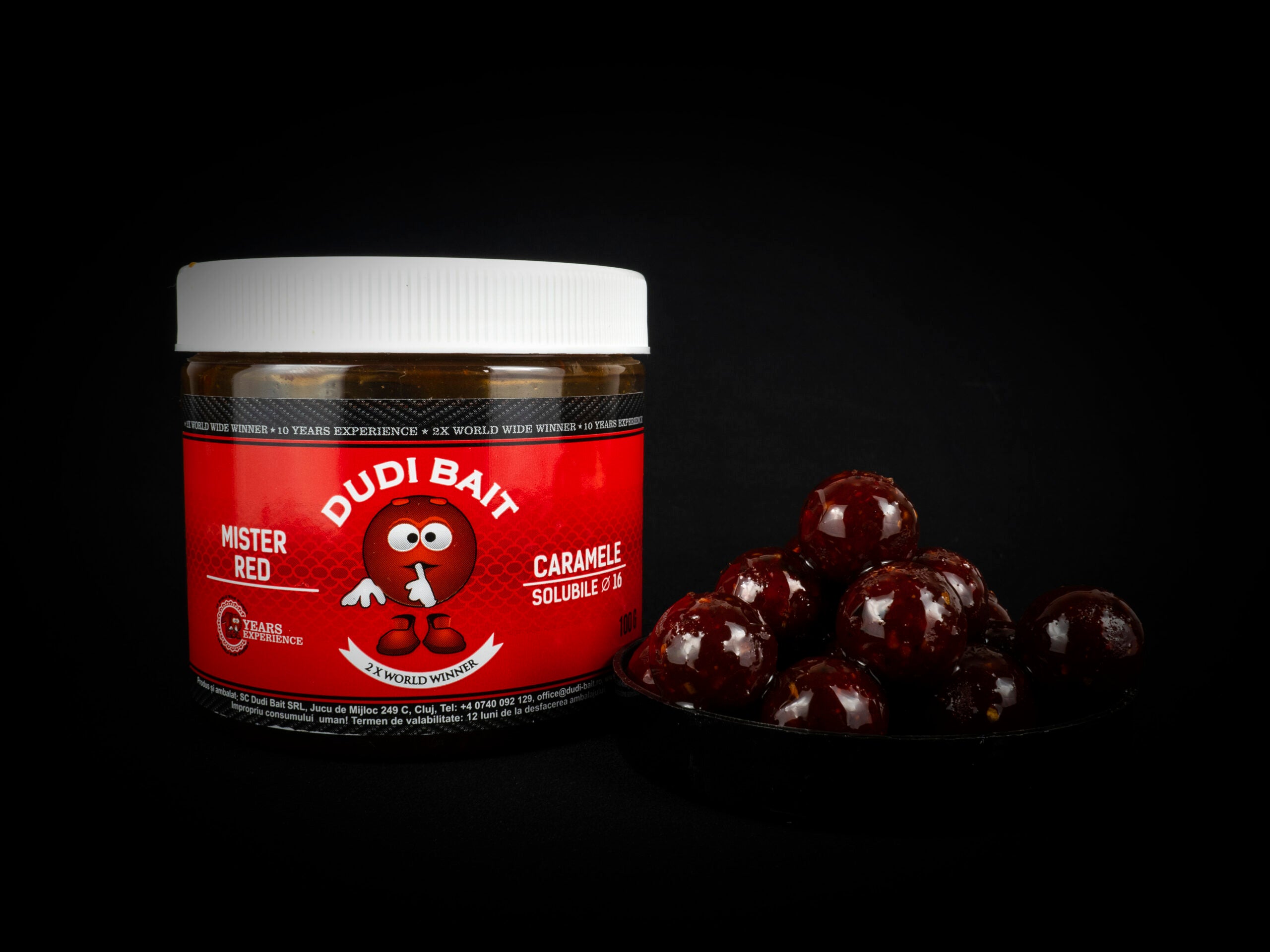 HookBaits Mister Red “Glugged Boilies” hard 20mm