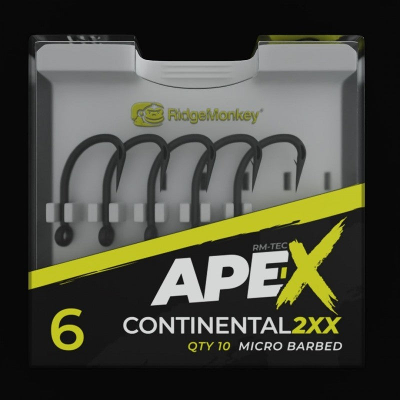 RidgeMonkey APE-X Continental 2XX Hooks