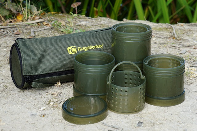 RidgeMonkey Modular Hookbait Pots Green