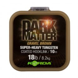 Korda Treccia per Terminale Dark Matter Tungsten Coated Braid Brown (Marrone) 10 metri