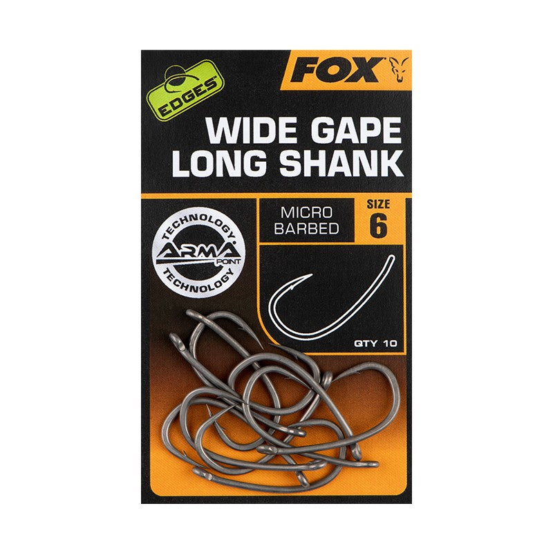 FOX EDGES™ WIDE GAPE LONG SHANK