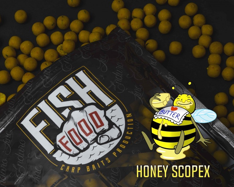 Boilies Fishfood Honey Scopex 1kg