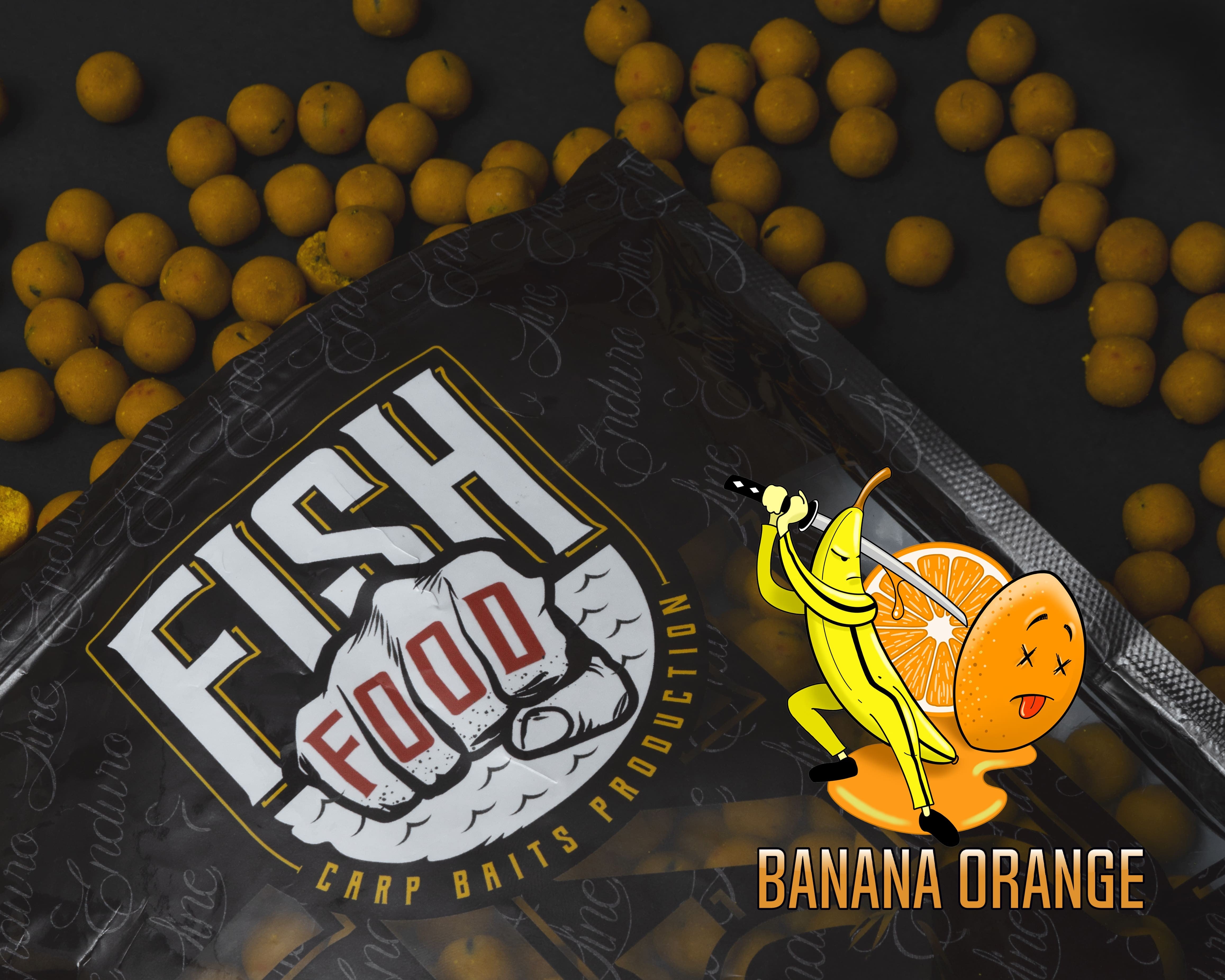 Boilies Fishfood Banana Orange 1kg