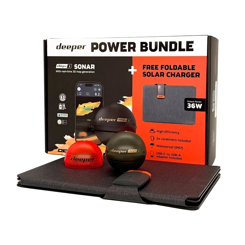 Power Bundle Deeper Chirp+ 3 con pannello solare gratis