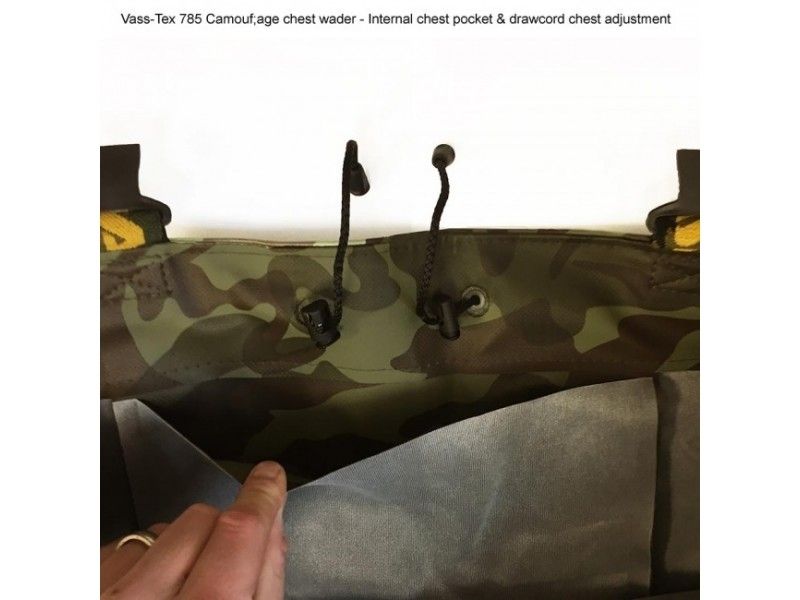 Waders VASS-Tex 785 Heavy Duty Camouflage Chest Wader taglia 43